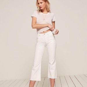 Reformation Jeans NWT Mid Crop Flare